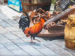 Collins, Denise, Key West Strut, Oil on Canvas, 18x24