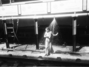 Paul Mitchnick, Chennai Train Station Girl - 
Photography, 45″ x 36″, 2006.