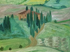 Tuscany - an Italian Landscape_KatX_oiloncanvas_18x24in